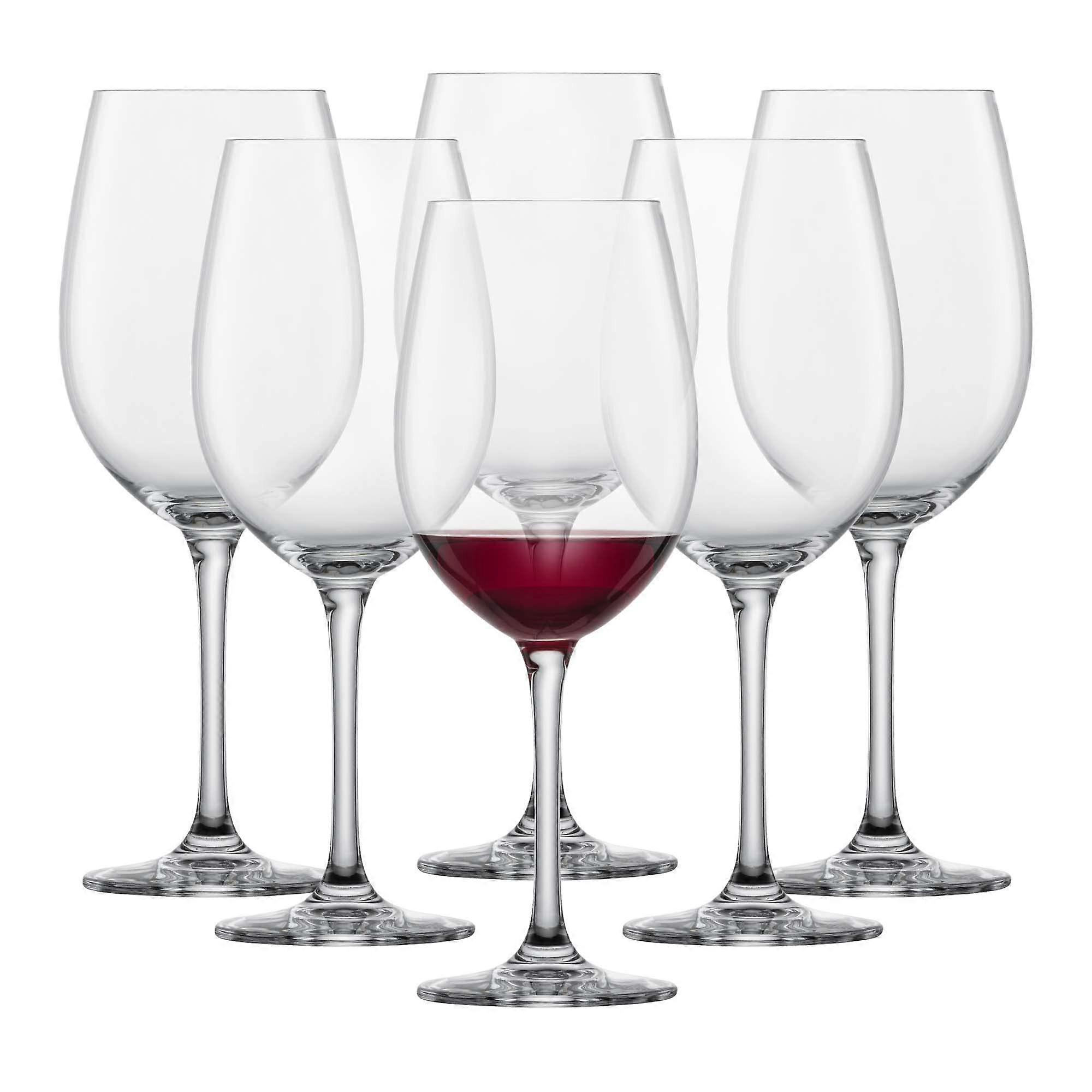 106226 Red Glass, Red Glass 'Classico, 645ml x 25 cm (Pack of 6) Bordeaux
