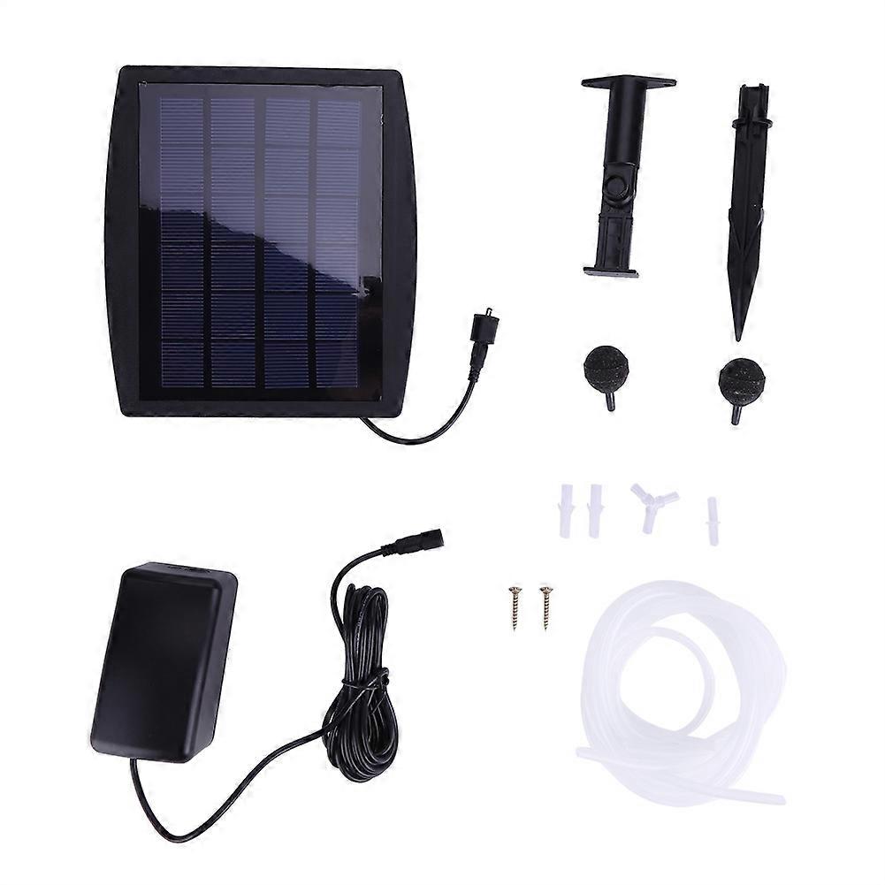 Solar Powered Oxygenator Aerator Air Pump Oxygen for Outdoor Pool Pond Fish Tank
