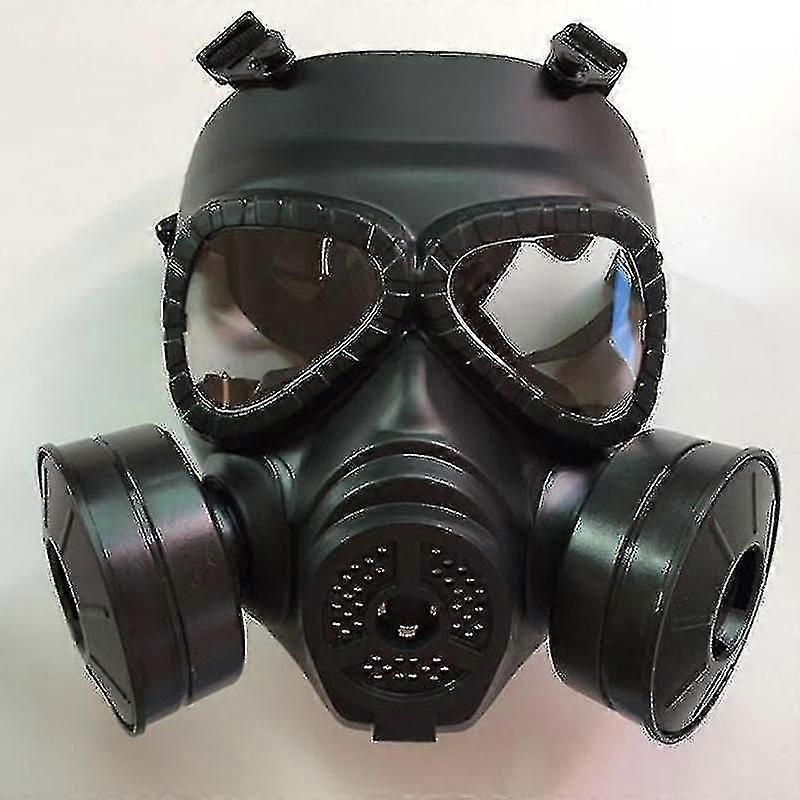 Tactical Black Gas Mask - Military Style Respirator For Outdoor Face Protection