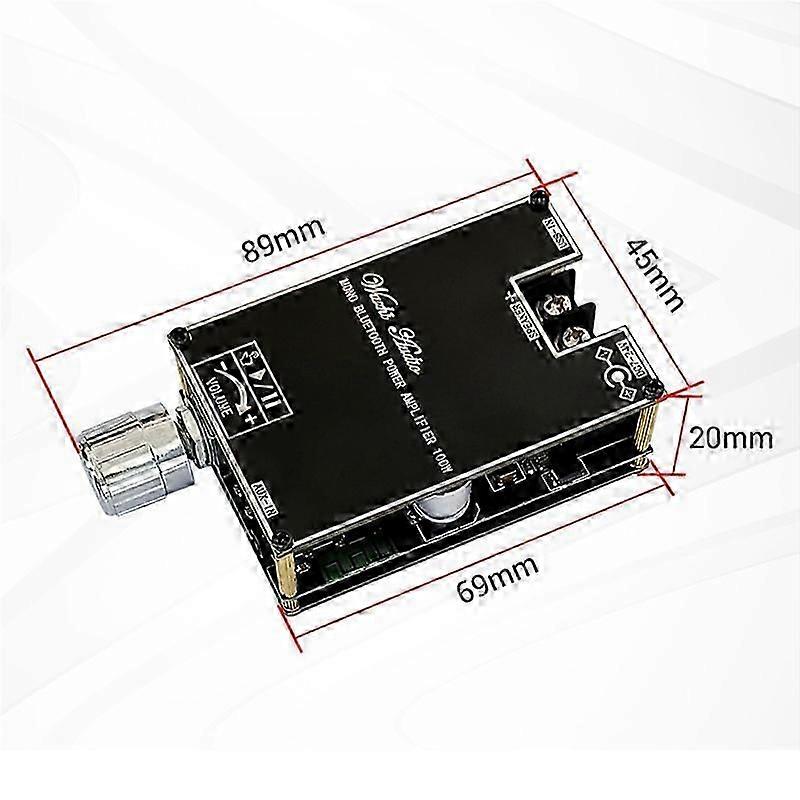Mono 100W Bluetooth Audio Amplifier Board with Box Function