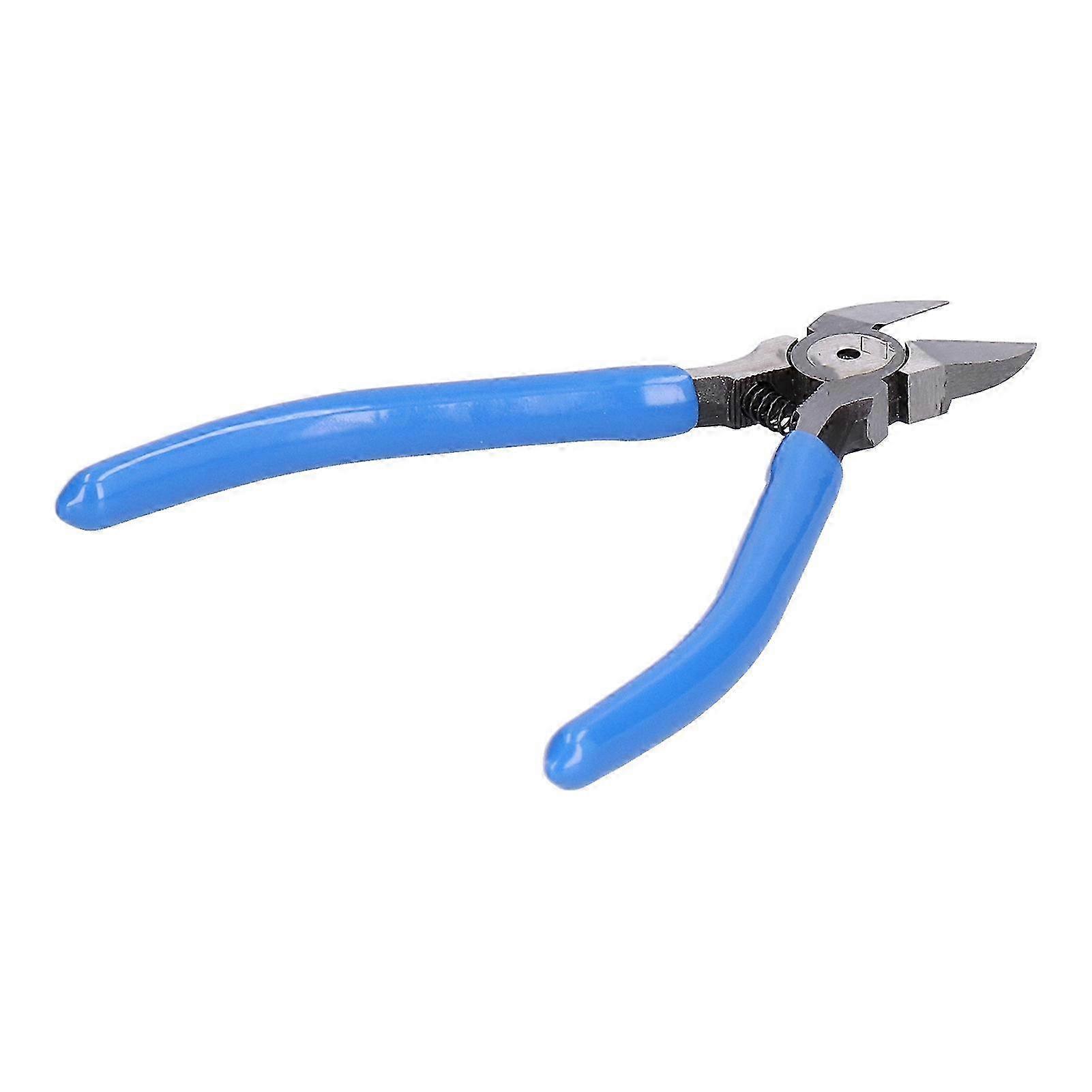 Manual Diagonal Cutting Pliers with Rebound Spring for Electrical Wire Trimming