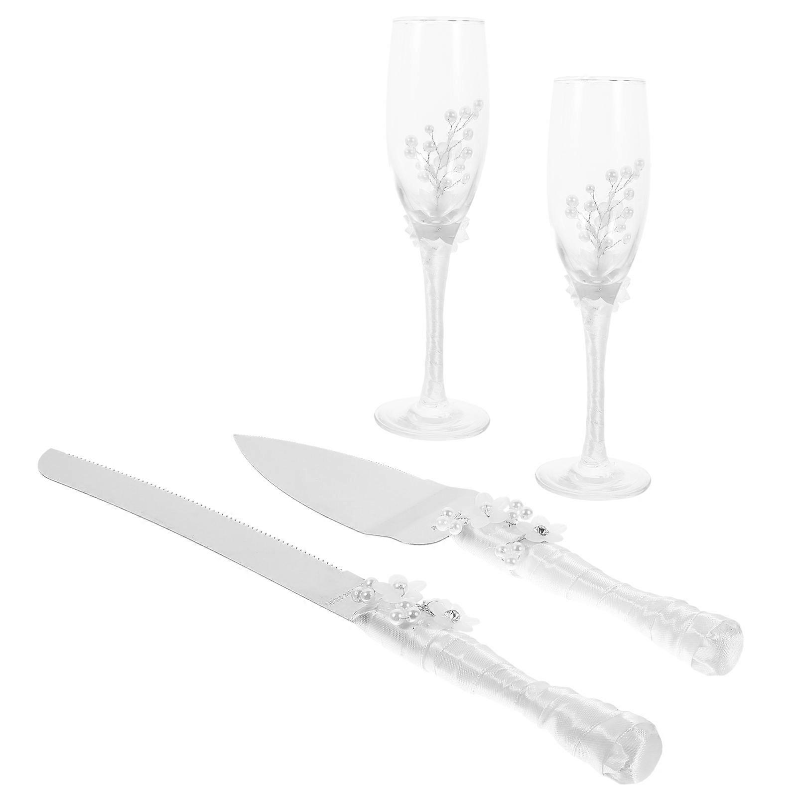 Reusable Cutlery Set For Wedding And Party Round Handle Shape Satiny Material 1 Set