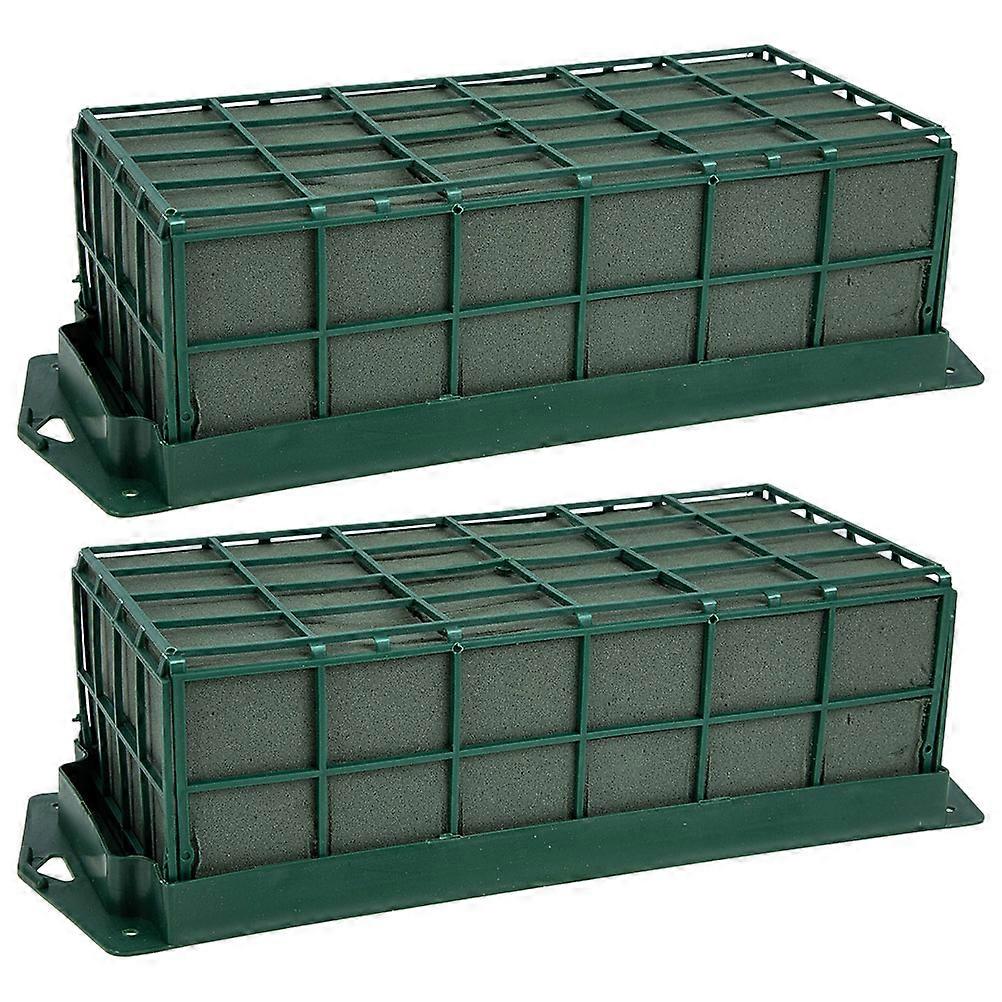 フローラルケージフローラルフォームケージハロウィンDIYフラワーアレンジメントスポンジ29.50X11.70X8.00CM吸水2個