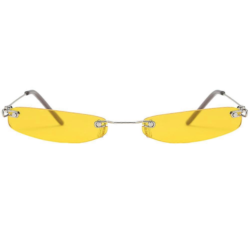Lightweight Unisex Square Sunglasses with Orange Lenses for Fashion, Party, Festival and Daily Wear