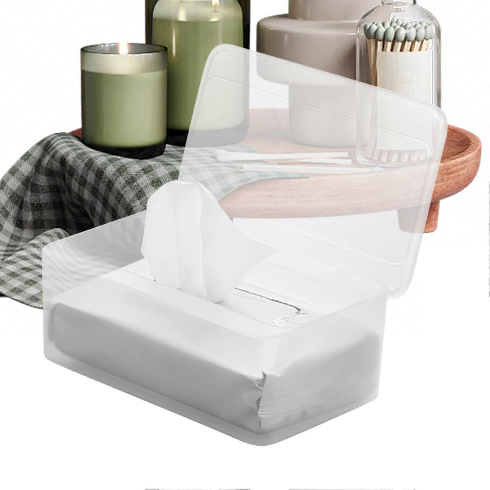 Feuchttuchspender Refillable Wet Wipes Dispenser Storage Box For Bathroom Car Changing Table Desk Home Toilet Transparent