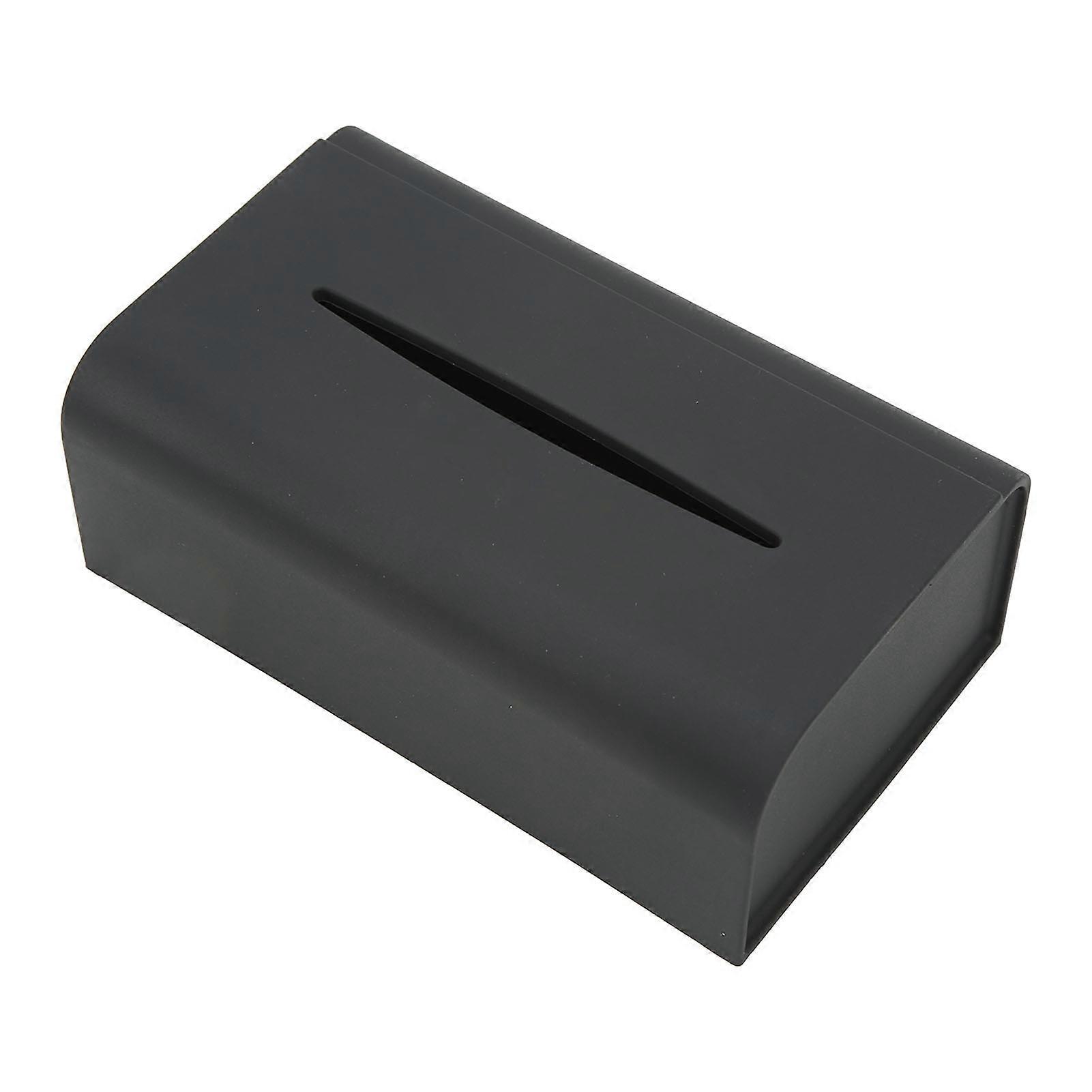 Car Tissue Box Silicon Center Console Armrest Back Seat Screen Organizer Tissue Box Holder Replacement for Tesla Model 3 Y 