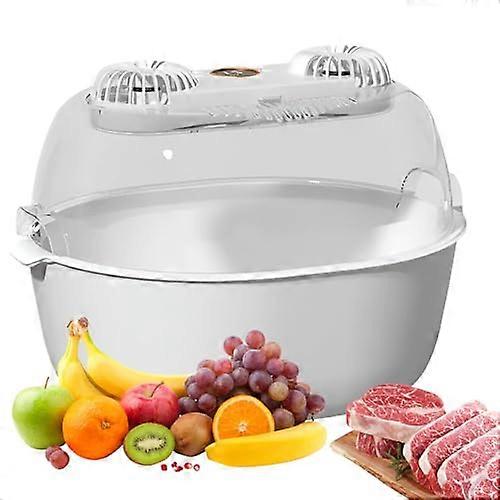 4in1 Thawing Basket with LED Digital Display, Dual Fans for Fast Thawing, Removable Design for Meat, Fish, Chicken
