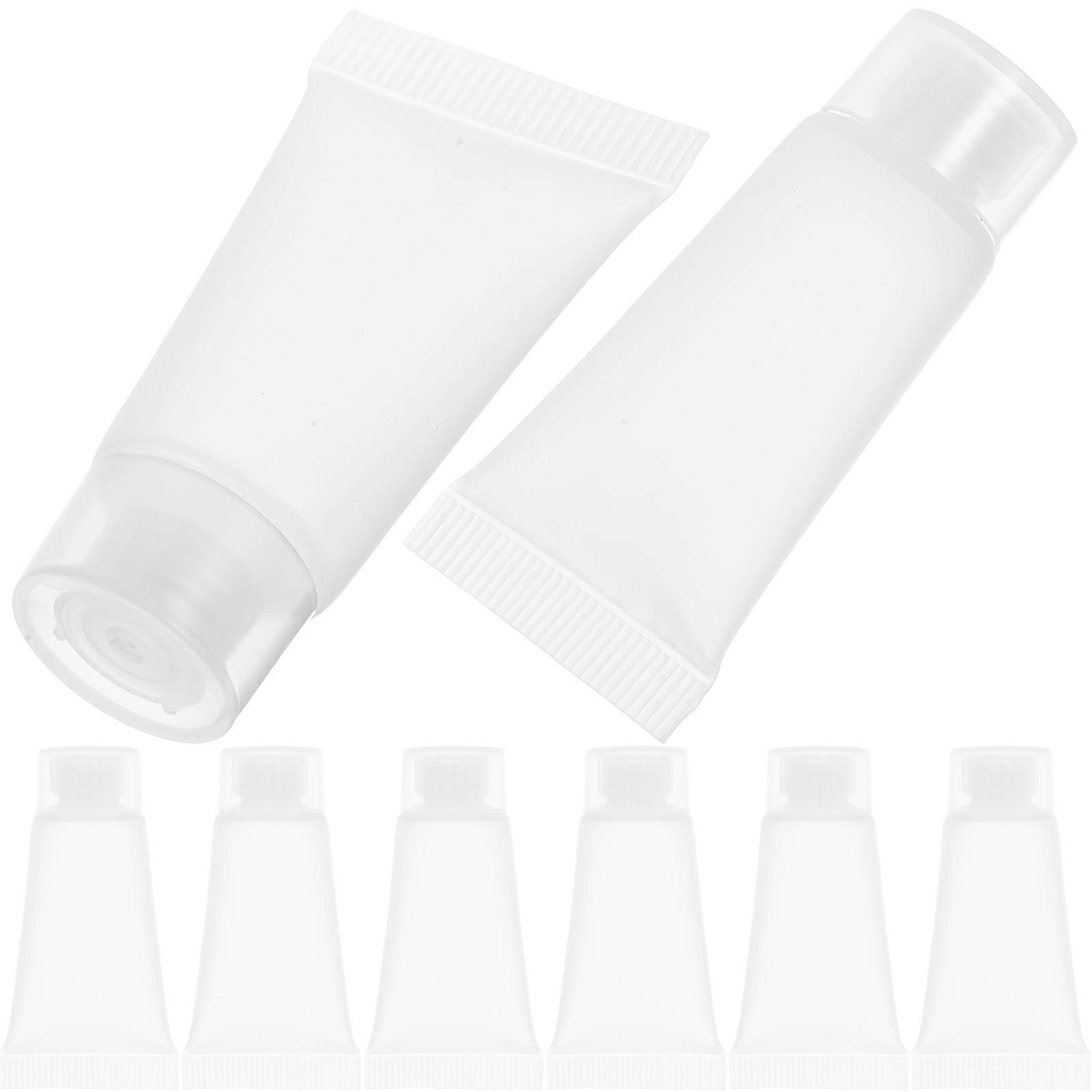 50pcs Refillable Travel Toothpaste Tubes Empty Squeeze Bottles for Shampoo, Conditioner, Lotion – Durable, Lightweight, Portable Cosmetic Containers