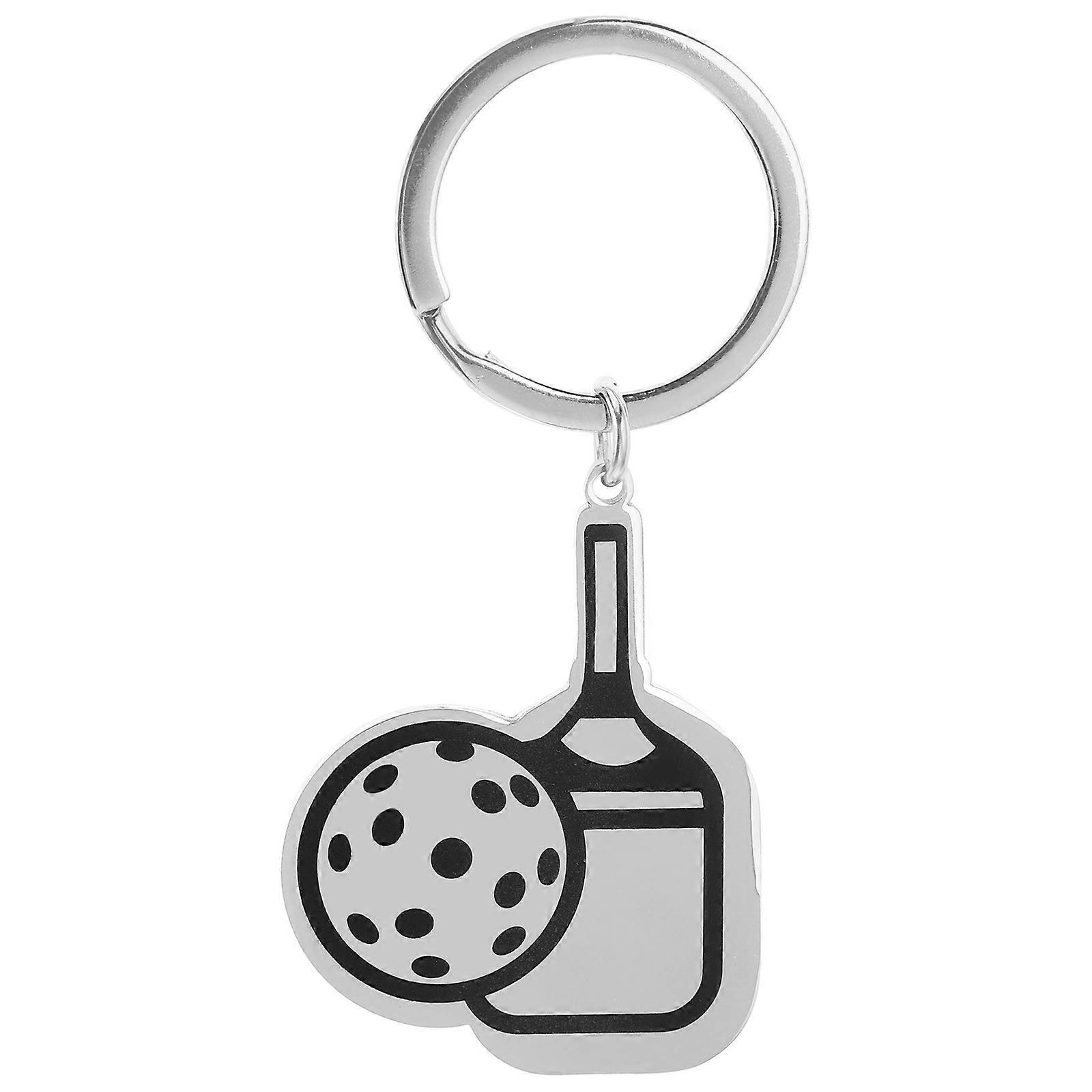 It sounds like you're describing a **product listing** for a **mini pickleball paddle keychain**—a cute and durable accessory for pickleball