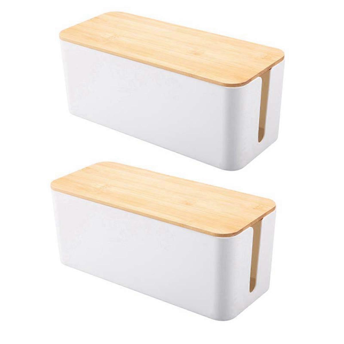 Cable Storage Box Power Socket Organizer Cable Tidy Storage Box-F