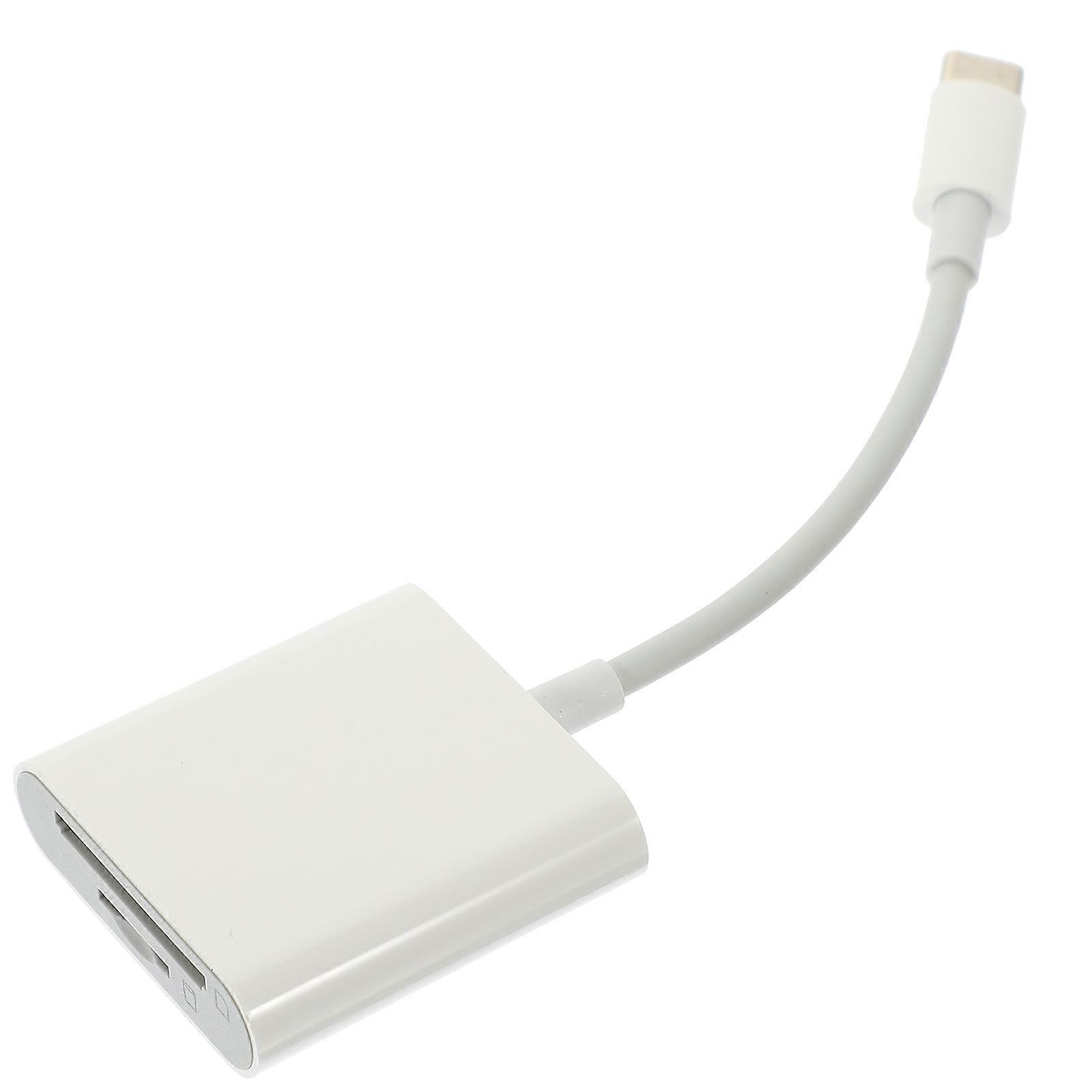 It sounds like you're describing a **USB C card reader adapter** that functions as a **memory card converter**, compatible with multiple devices like
