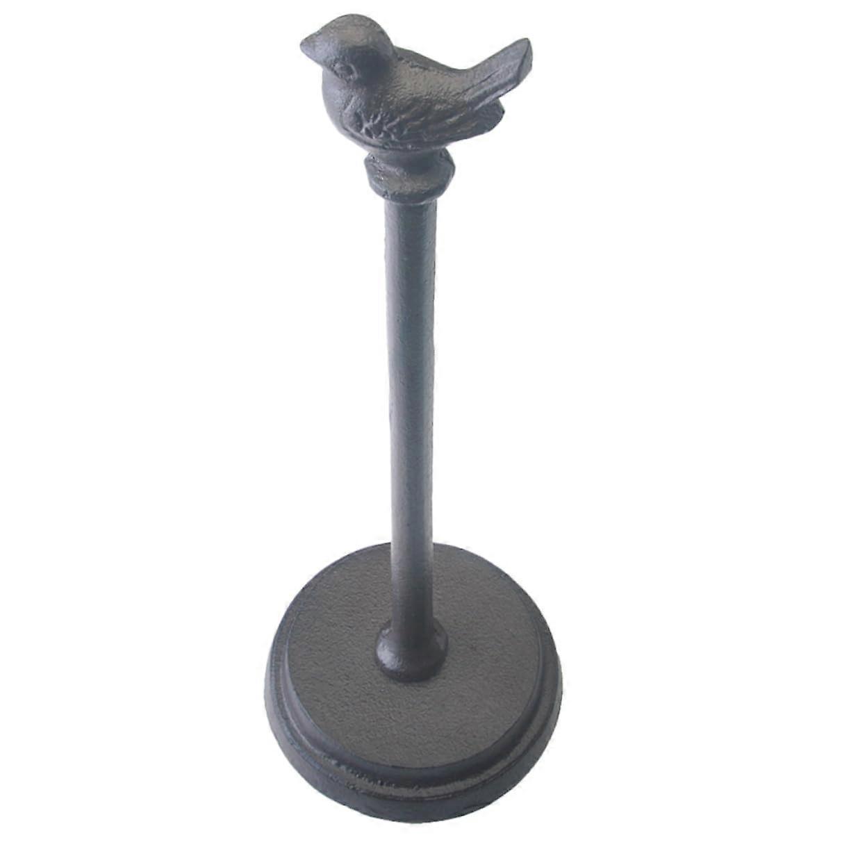 Cast Iron Vintage Paper Towel Holder for Standard Rolls, Stylish Kitchen or Bathroom Towel Dispenser, Outdoor Use