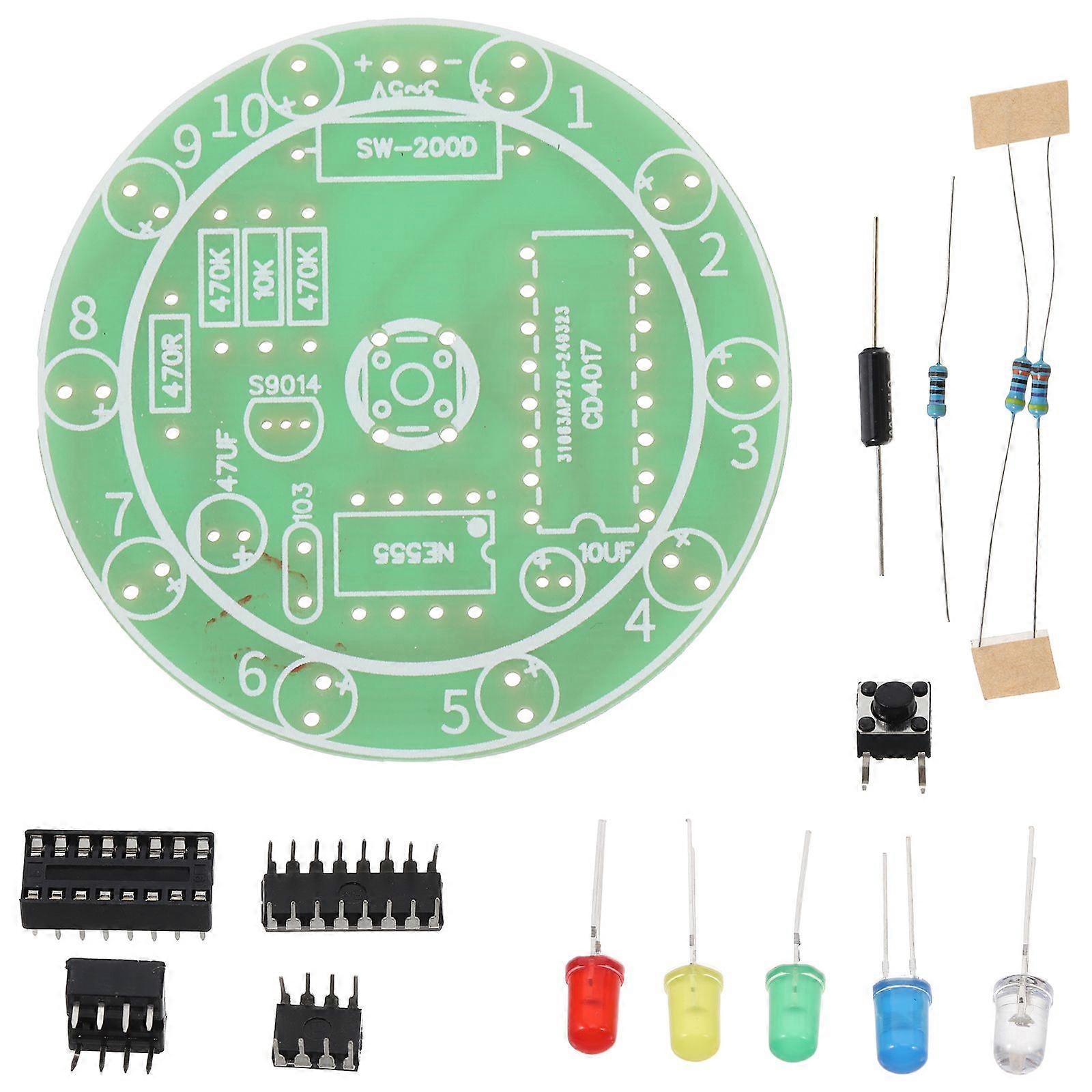DIY Soldering Practice Kit for Beginners Learn Electronics Training Board with Circuit Board Soldering Tools Accessories for Kids Adults