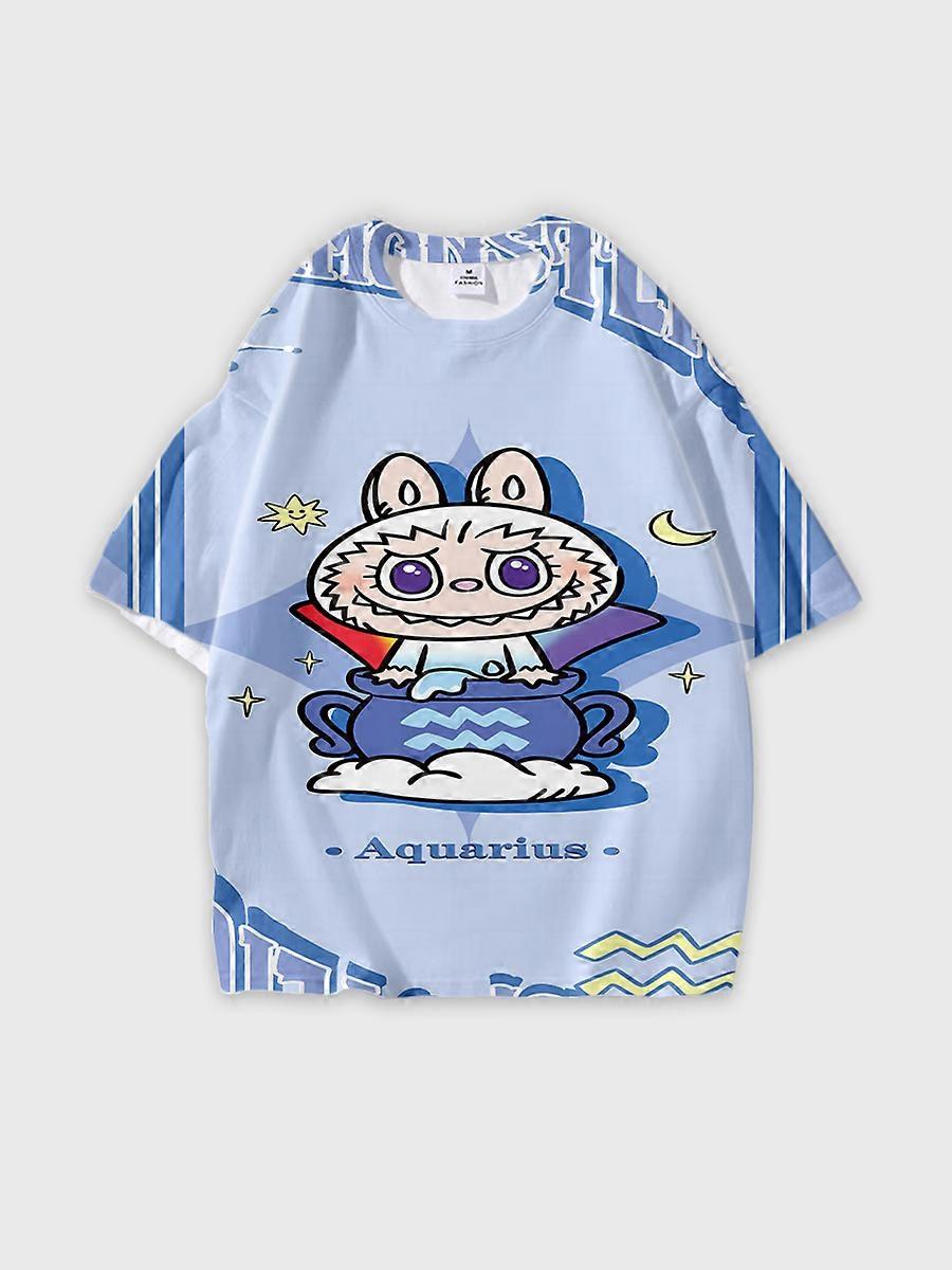 T-shirt round neck Pattern loose short sleeve JW6433