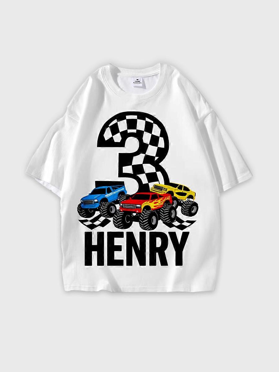 T-shirt round neck Pattern loose short sleeve JW2943