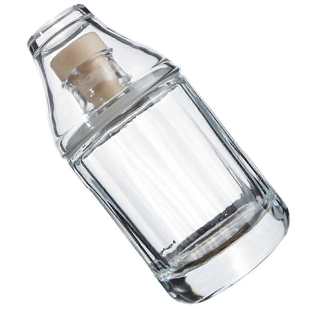 Clear Spirit Bottle Cylindrical Personal Use Portable Sealed 1Set