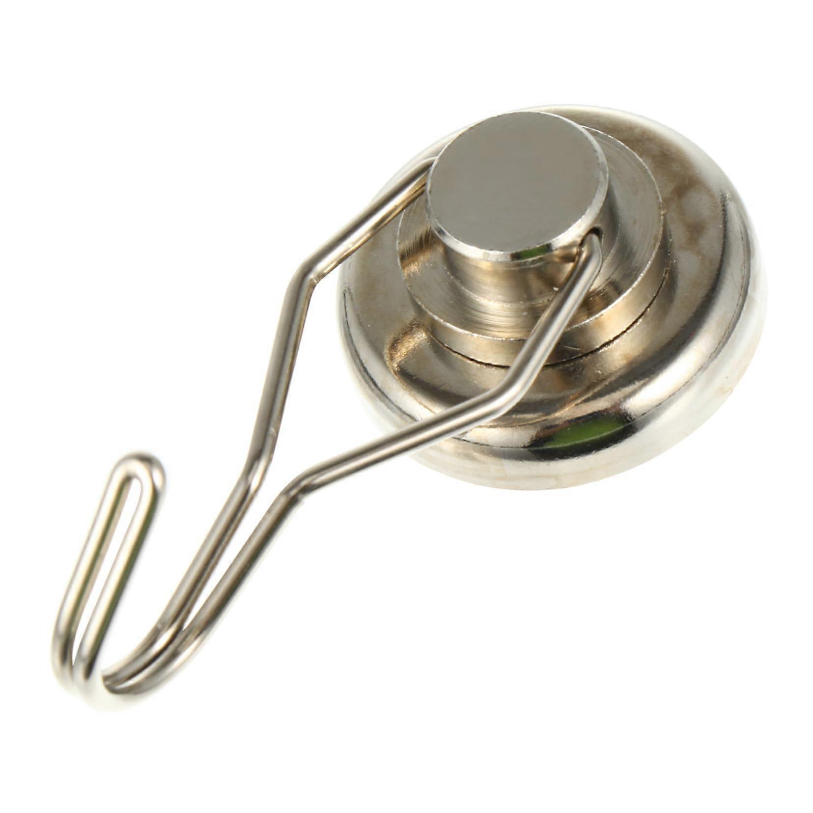 1Pc Swivel Hook Hanger Rotating Hook Magnet Silver