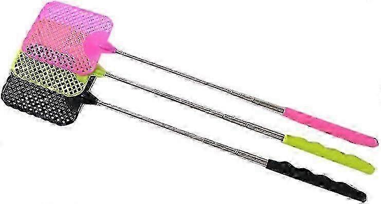 3-Piece Extendable Fly Swatter for Mosquito and Insect Control, Effective Fly Catcher and Repellent Tool for Flies, Gnats, and Other Flying Bugs
