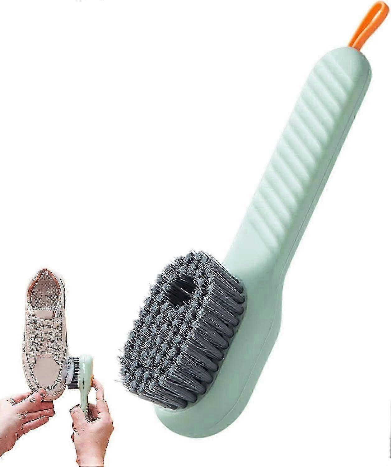 Automatic Shoe Cleaning Brush with Press Type & Soft Bristles - Multi-Function Liquid Discharge Brush for Home Use & Clothes Cleaning