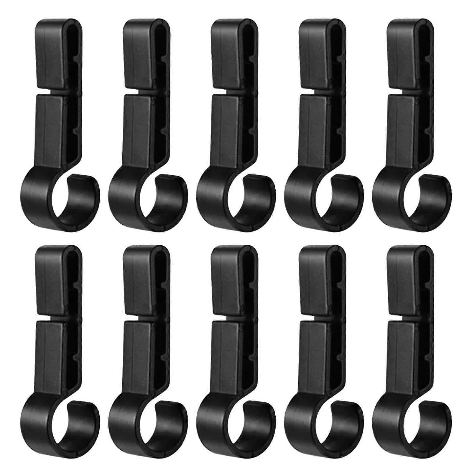 Protective Helmet Headlight Clips, 10 Pack Hard Hat Light Hooks, Multipurpose Helmet Headlight Holder for Work Efficiency