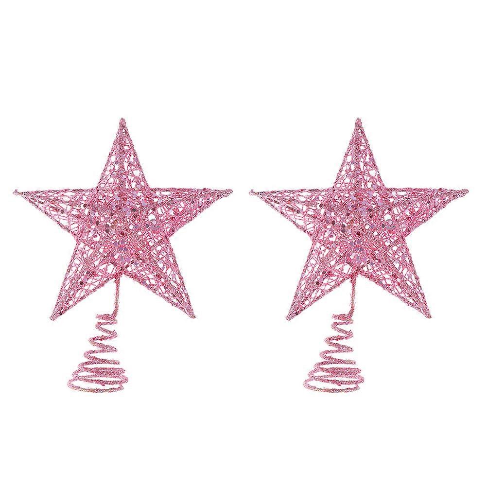 Simple Tree Topper Star For Top Of Tree Christmas Tree Iron Star Topper Topper 2Set