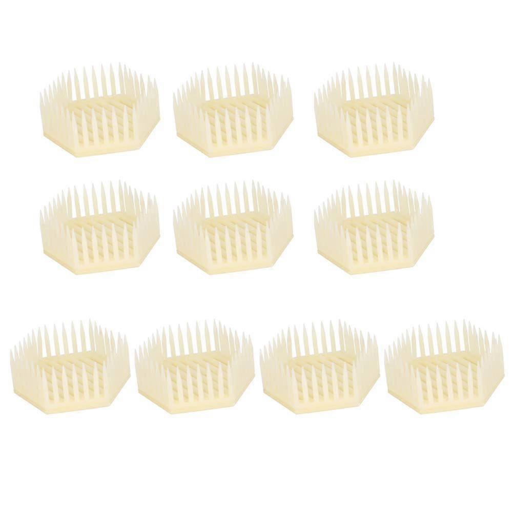 10 pieces hexagonal queen bee cage beekeeping tool safe practical equipment