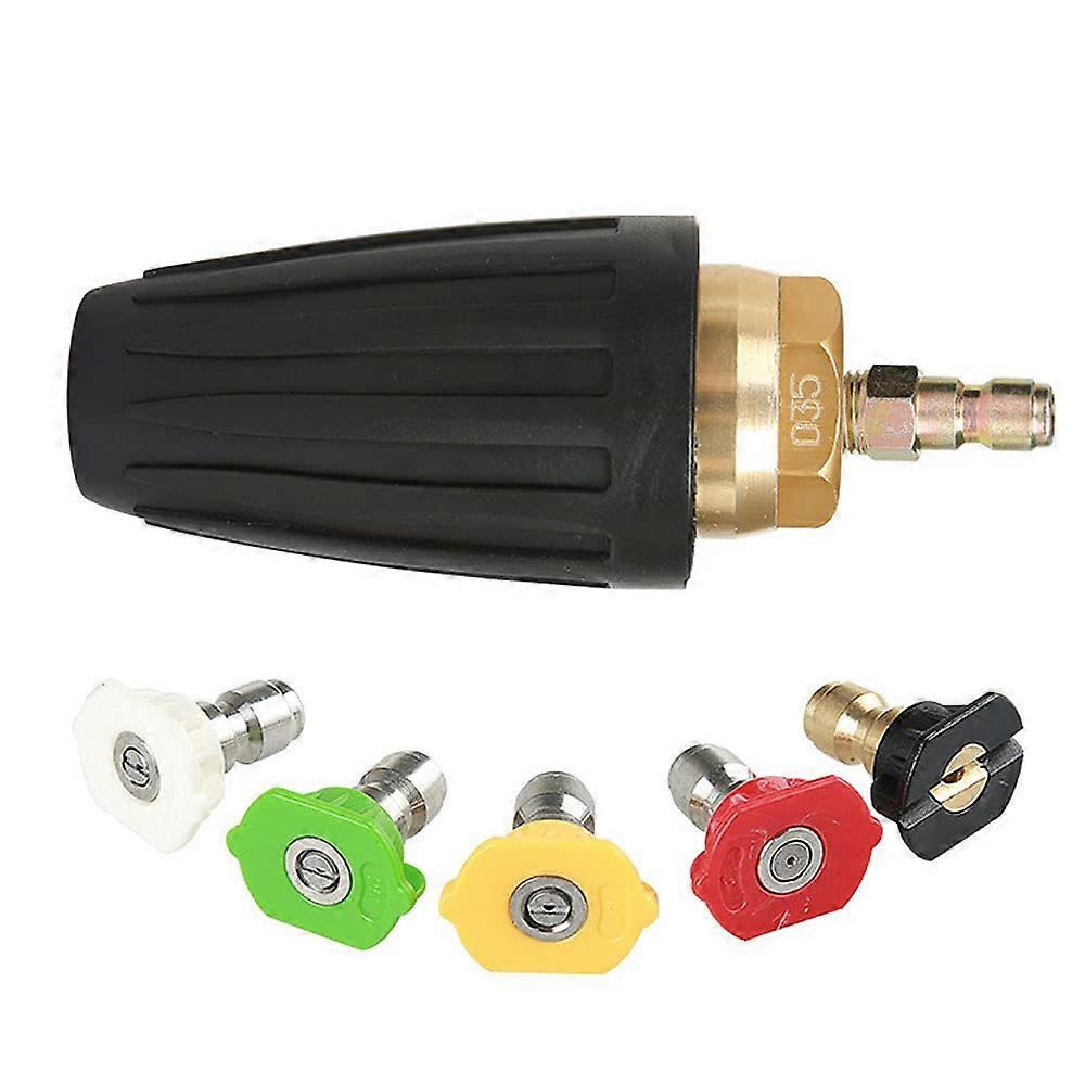 فوهة توربو قابلة للتدوير ، فوهة توصيل سريع 1.8GPM 3000PSI 1/4 'فوهة توصيل سريع