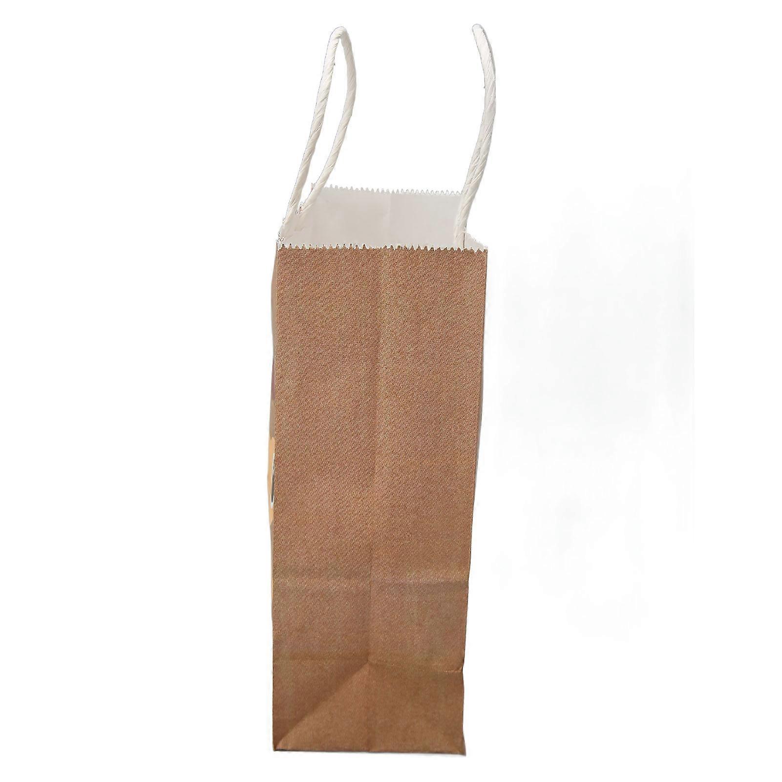 25Pcs Kraft Paper Gift Bag Animal Pattern Multipurpose Kraft Bag with Handle for Party