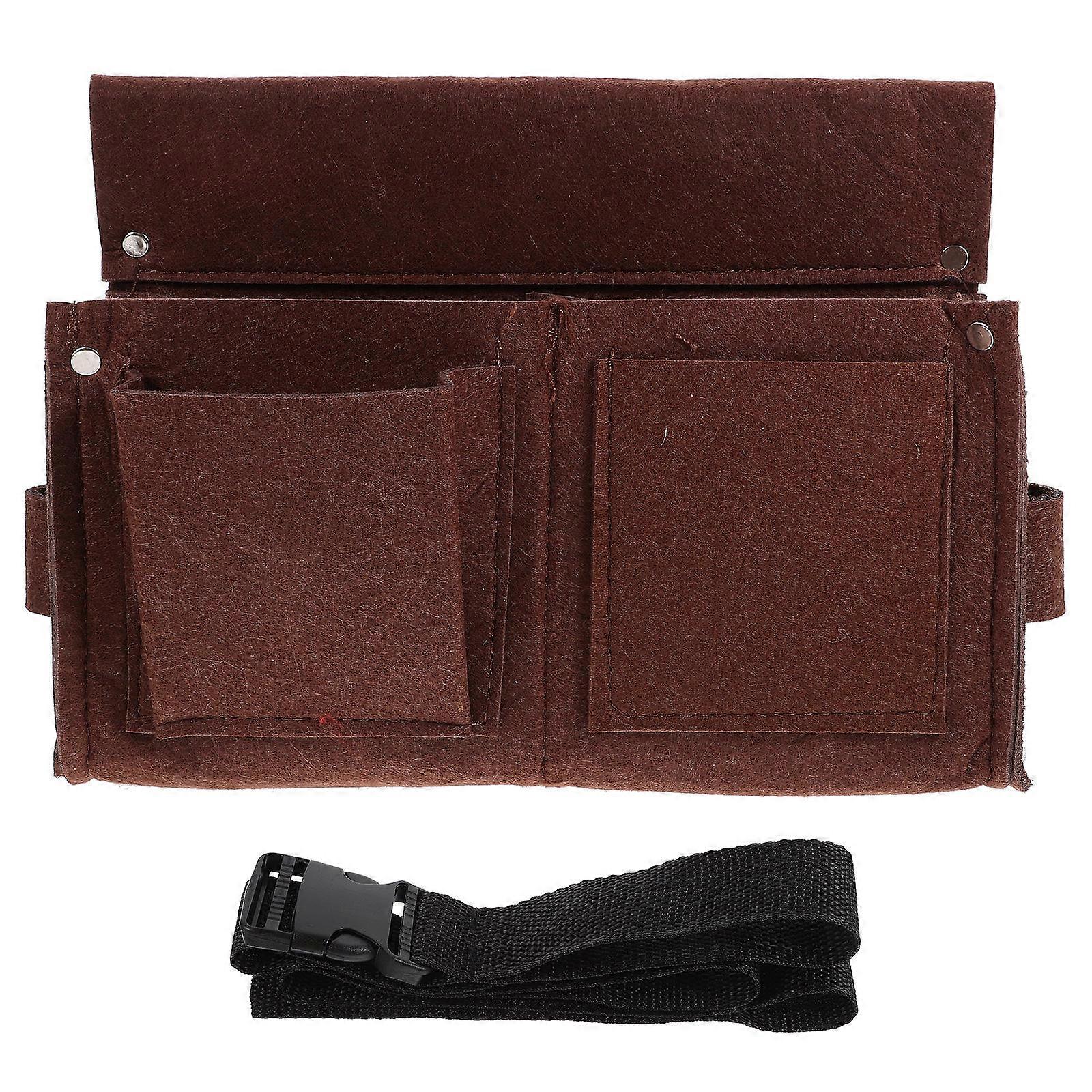 Carpenter Tool Belt Pouch with Pocket Easy Access Workshops Wear-Resistant Material 10.02X7.47X3.14IN 1Pcs