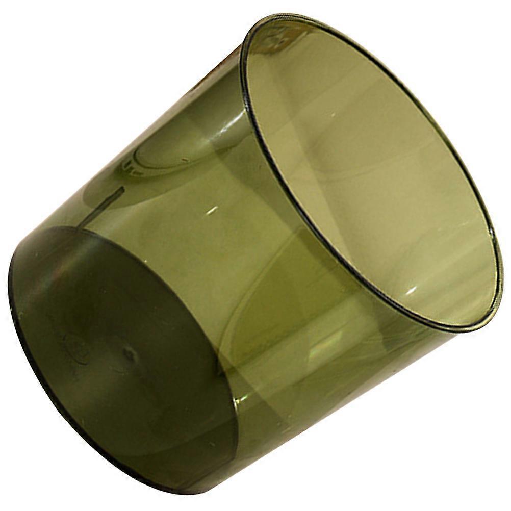 PET Trash Can for Home Use Olive Green Simple Style Design Fits Various Scenes 14.5L