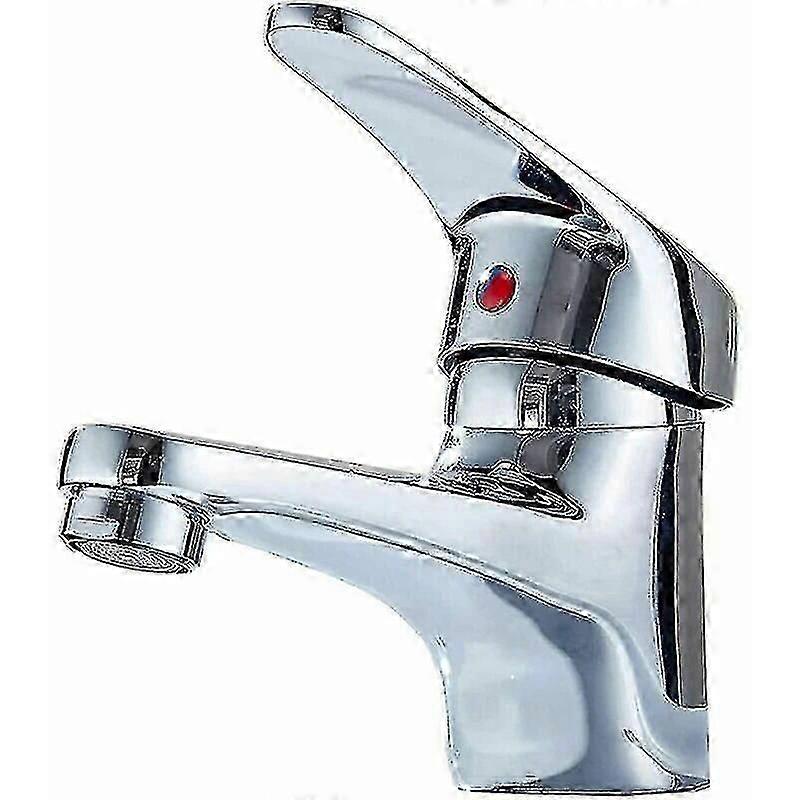 洗面台用蛇口 浴室用ミキサー蛇口 温水・冷水ミキサータップ クロームメッキ 真鍮製 洗面所 浴室