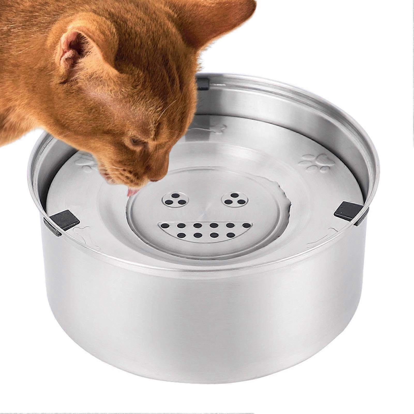 Dog Water Dispenser, 3L Stainless Steel Dog Bowl – Floating Cat Bowl, Non-Slip and Tip-Resistant Design for Pets
