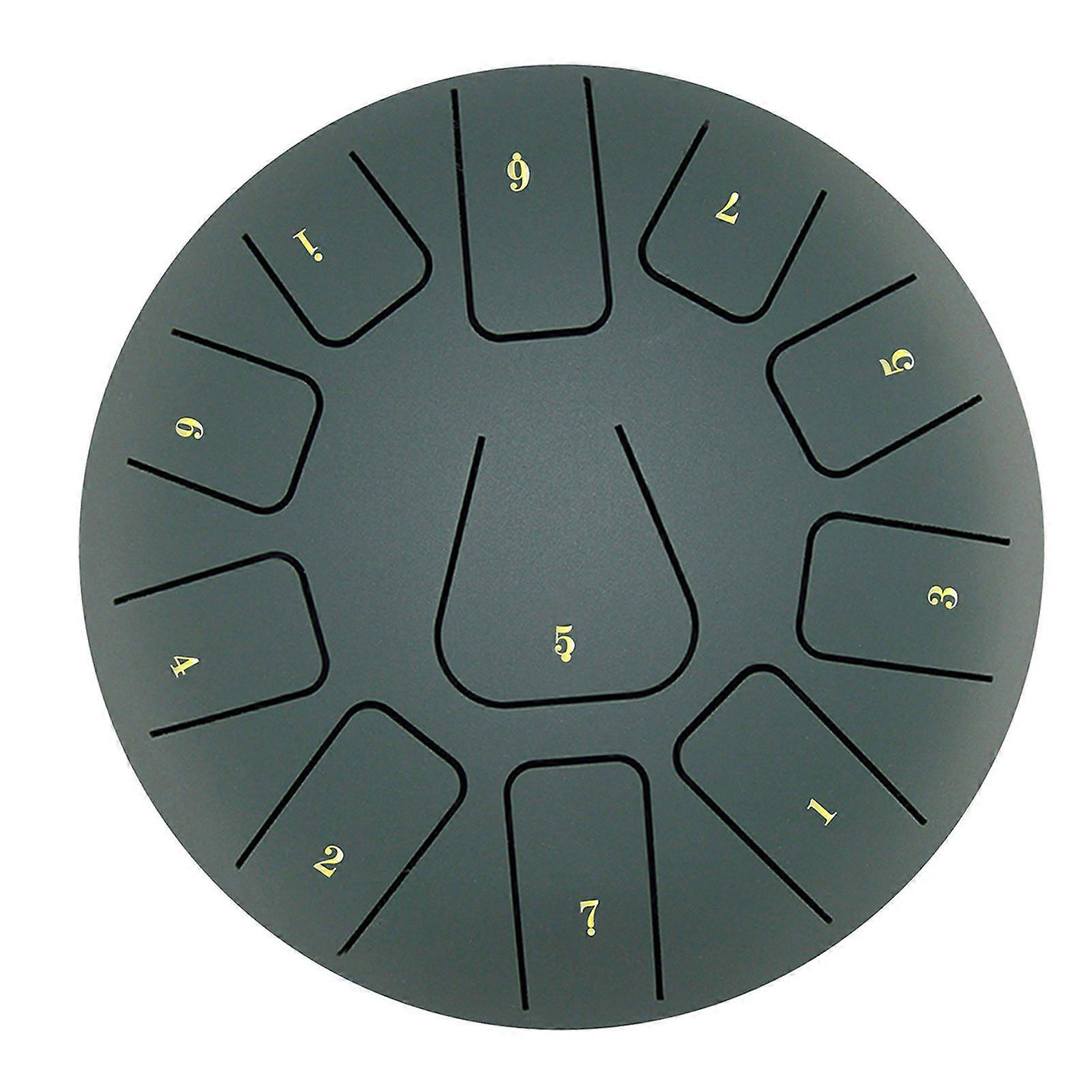 8 英寸钢舌鼓 11 个音符手盘鼓带鼓槌指拨打击乐，用于冥想瑜伽