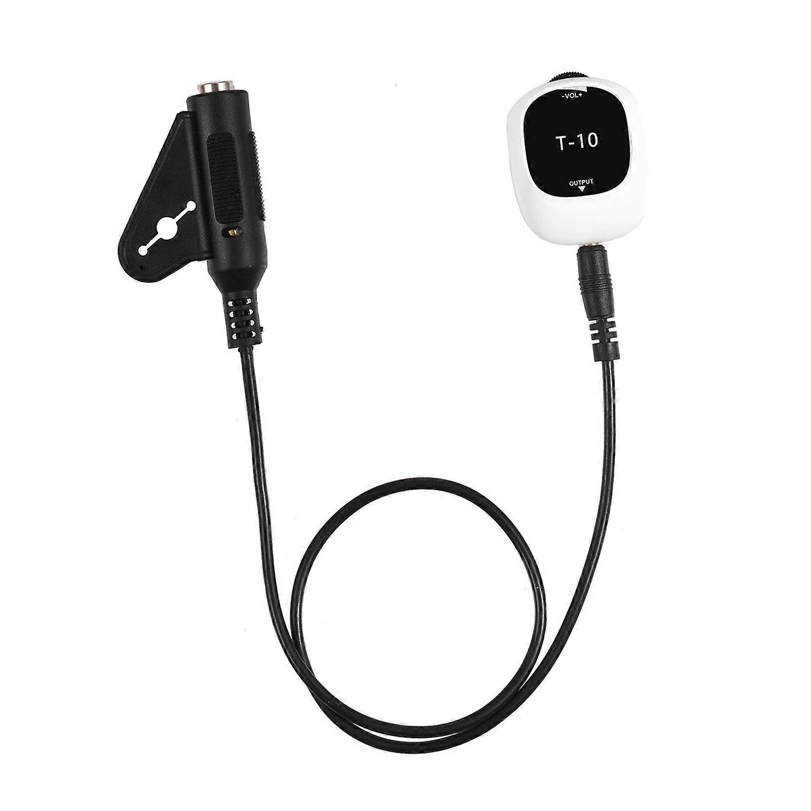 Piezo Pickup Universal Ingen borrning Självhäftande Pick-up 6,5 mm Ljudgränssnitt för Högtalare, Multifunktions Pickup för Gitarr Ukulele Violin Mandolin B