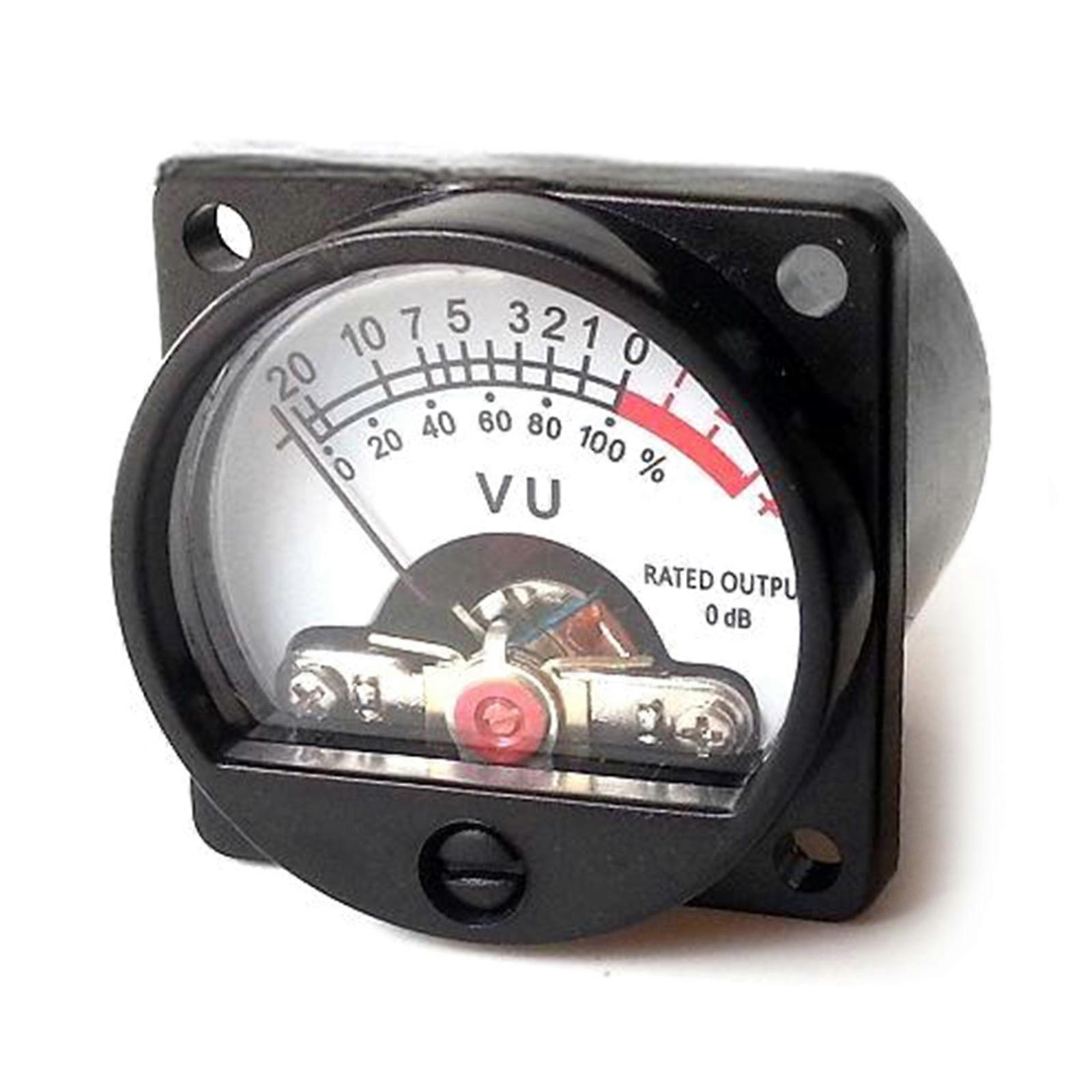 Precised Sound Gauge VU Meter 500uA 630Ω, AC6~12V/DC6~12V Back Light Display Screen for Sound Engineering Multicolor
