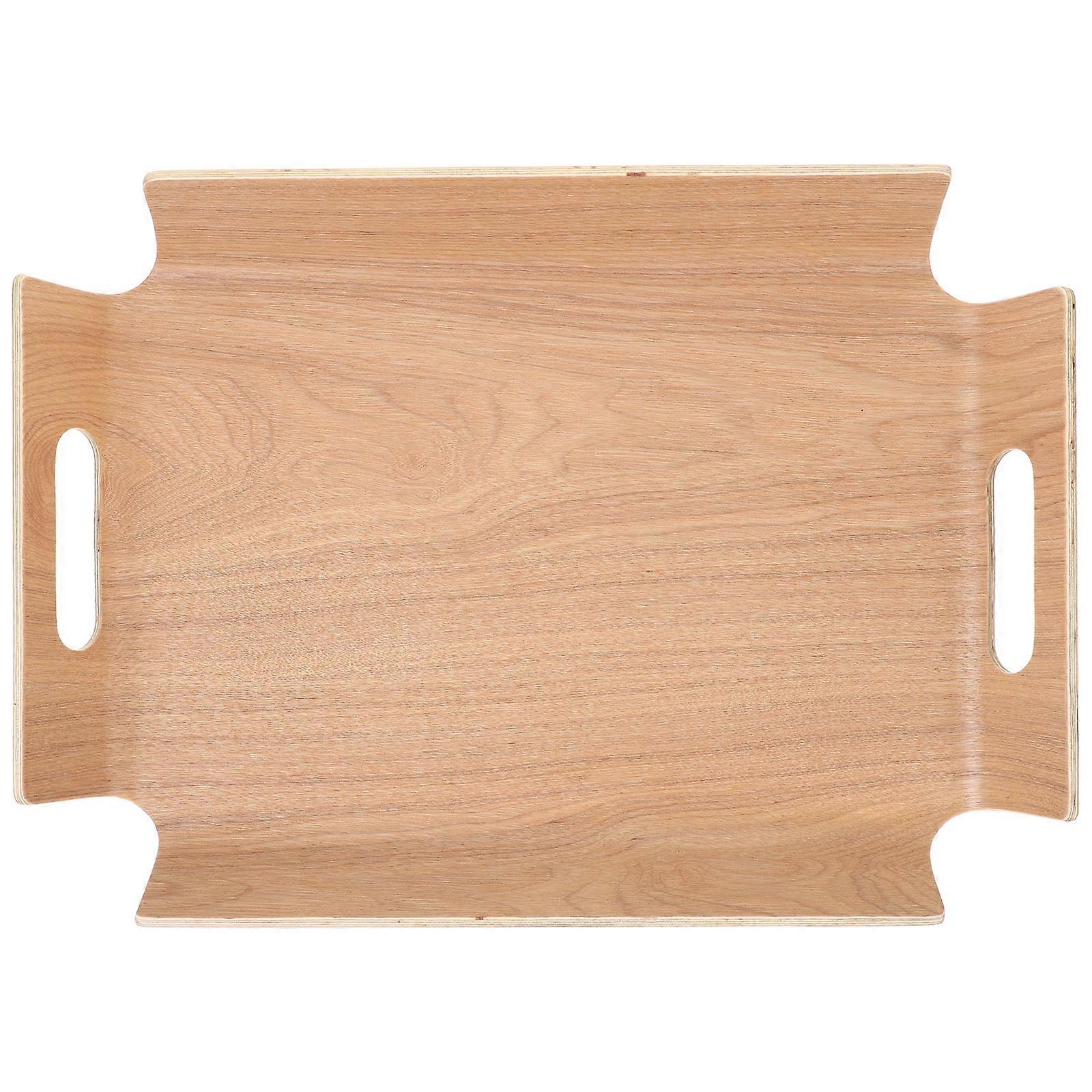 Beige Tea Tray for Home Use and Versatile Food Serving Tray 1 Piece