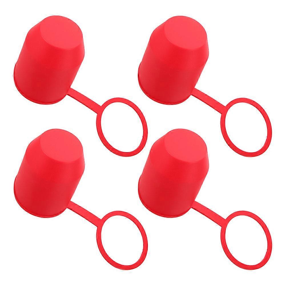 Trailer Hitch Covers Round Shape PVC Material Rust Prevention For Off-Road Camping 4Pcs