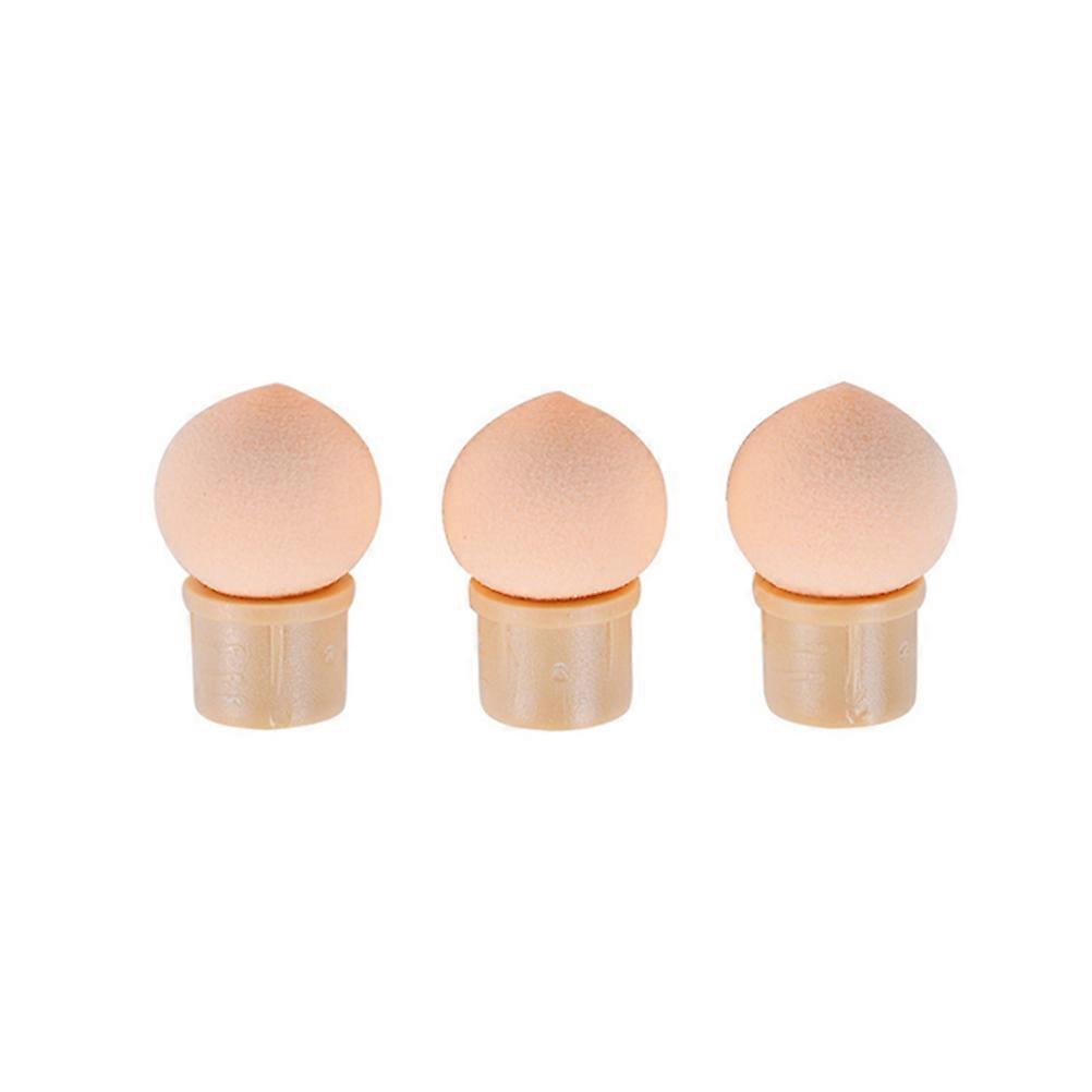 Dotting Glue Application Sponge Pen Manicure Tools Nail 3x2cm Khaki Replacable Head 10Pcs