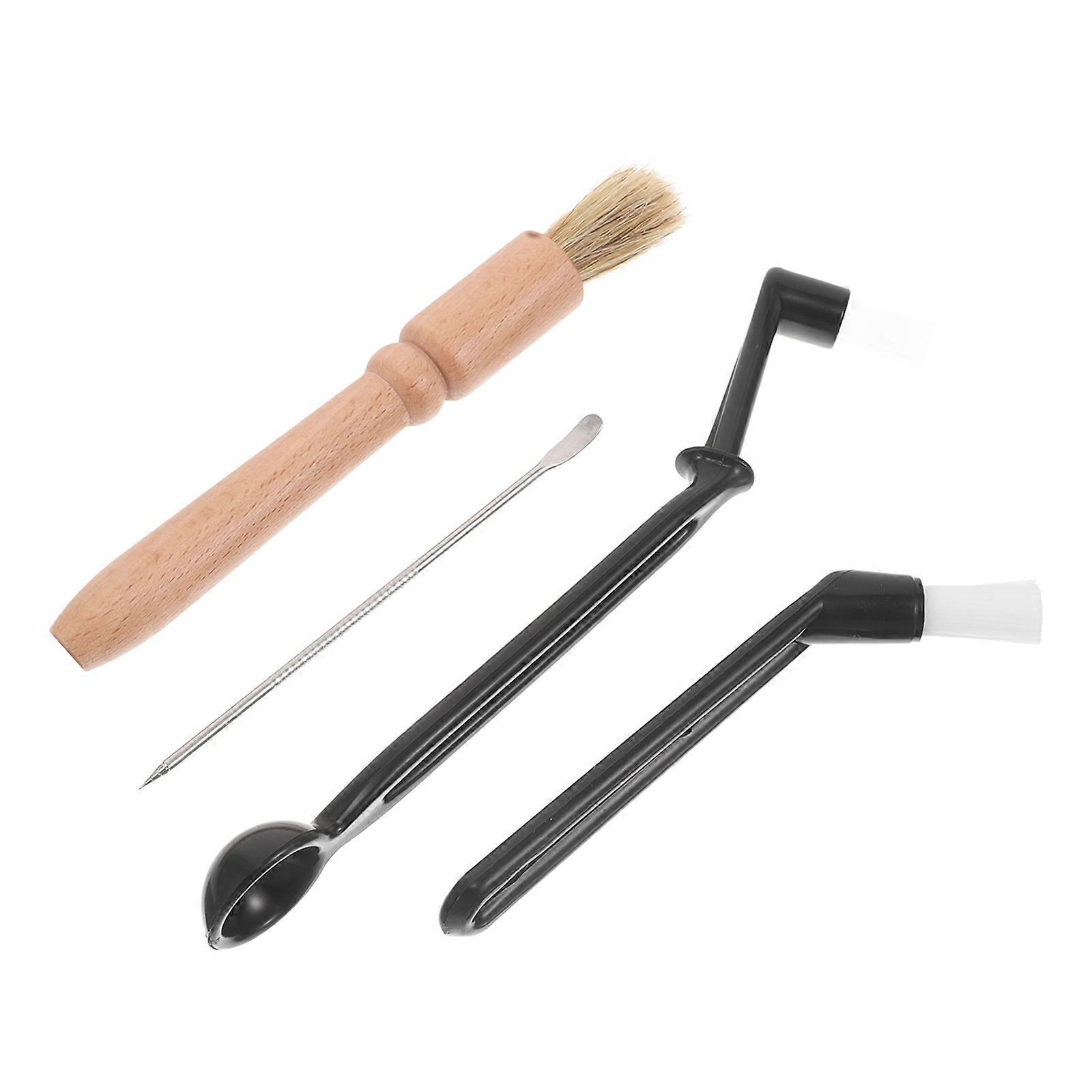 Coffee Machine Cleaning Brush Espresso Machine Brush Coffee Maker Home Users Plastic Grinder Cleaning Versatile Cleaning Tool 1Set