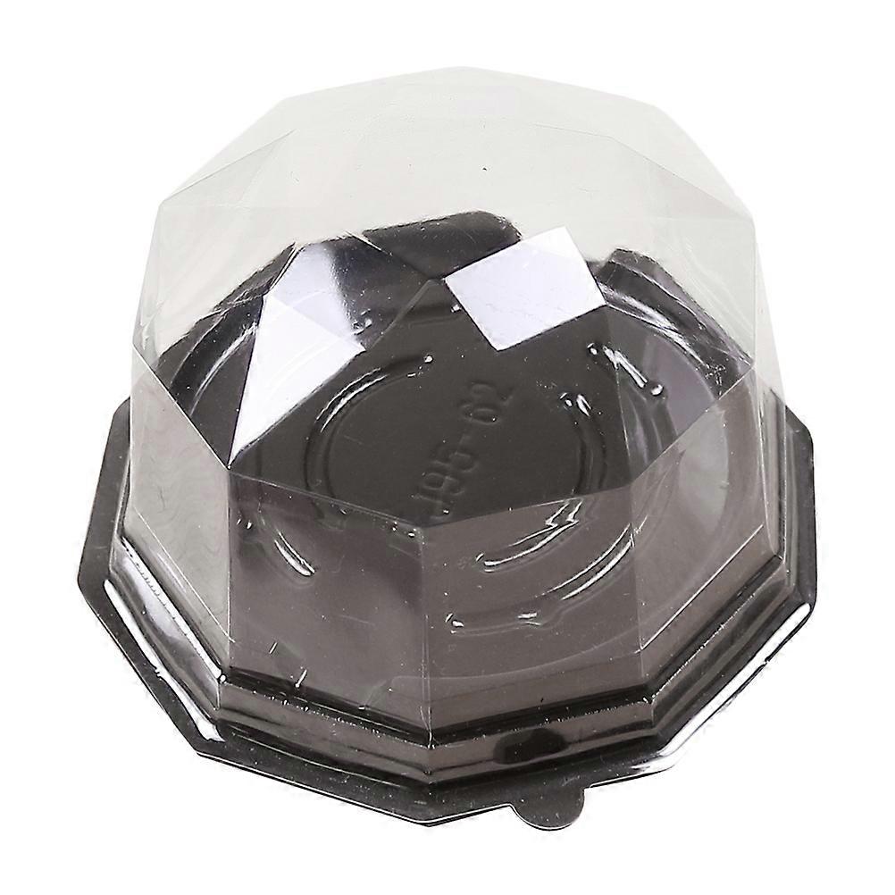 حامل غطاء واقي بلاستيكي شفاف للكعك بسكويت السوشي الفاكهة أطعمة أخرى 8.5x8.5x5 سم 100 قطعة