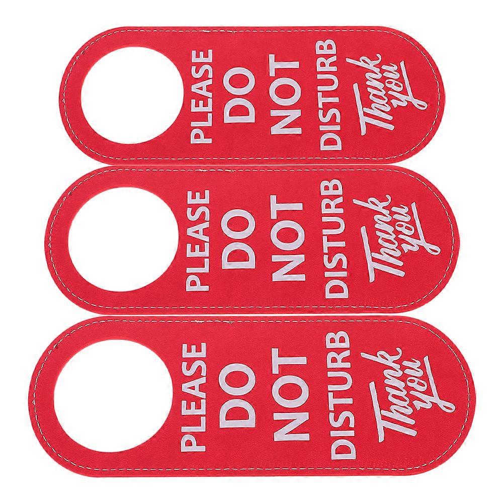 3 Pieces Double Sided Door Hanger for Home Office Hotel Privacy Sign Versatile Use