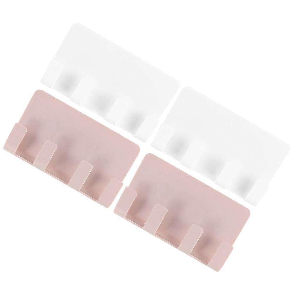 Adhesive Phone Wall Mount Office Charging Support Rectangular 4Pcs