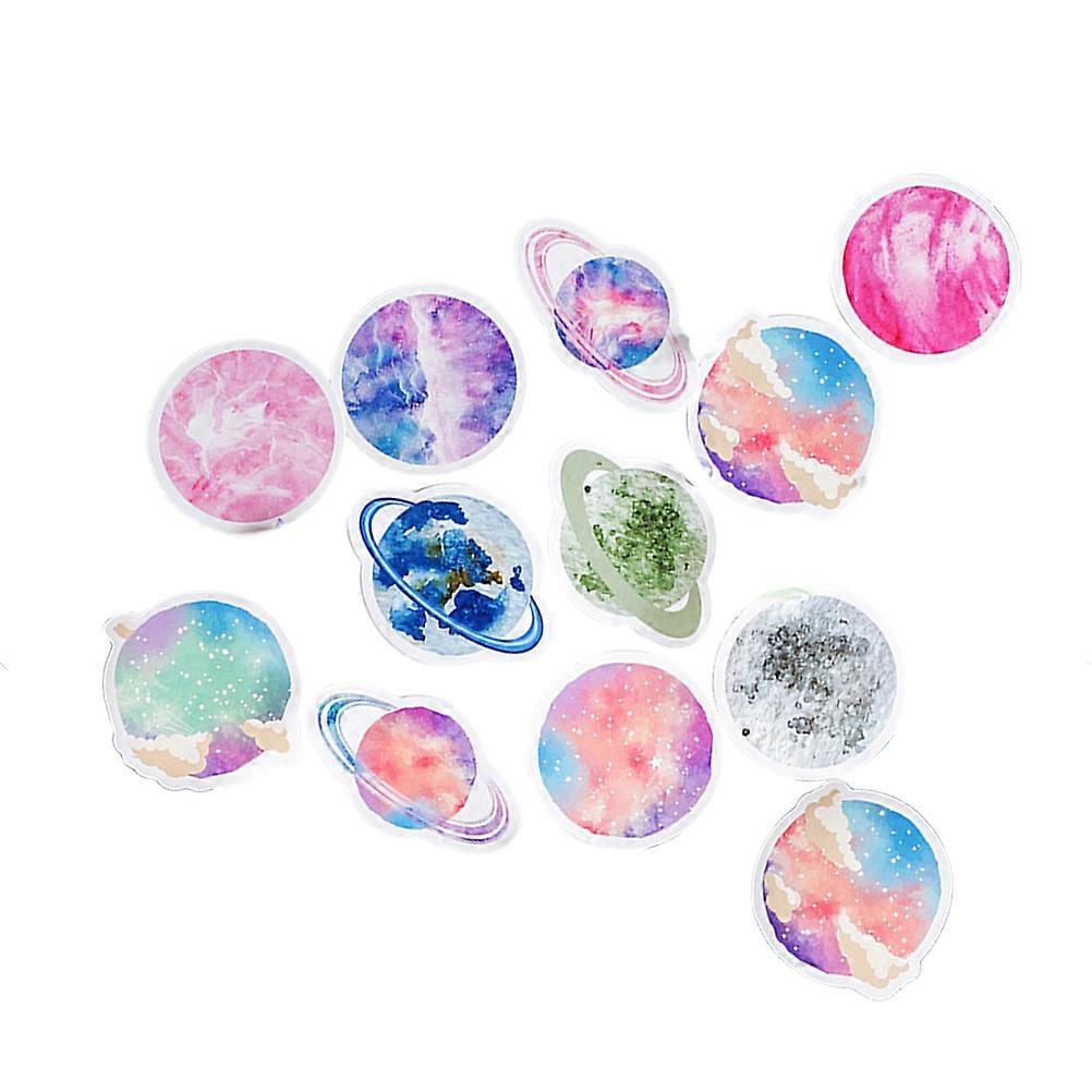 Outer Space Stickers Planet Decals Creative Decoration For Envelope Scrapbooking Assorted Color 45Pcs