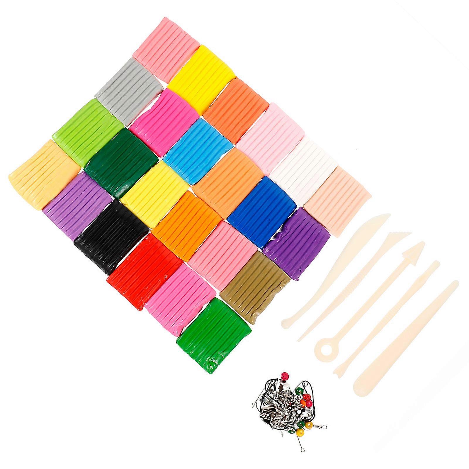 Modeling Clay For Children Oven Bake Clay Set Assorted Color With Tools For Craft Making 1 Set