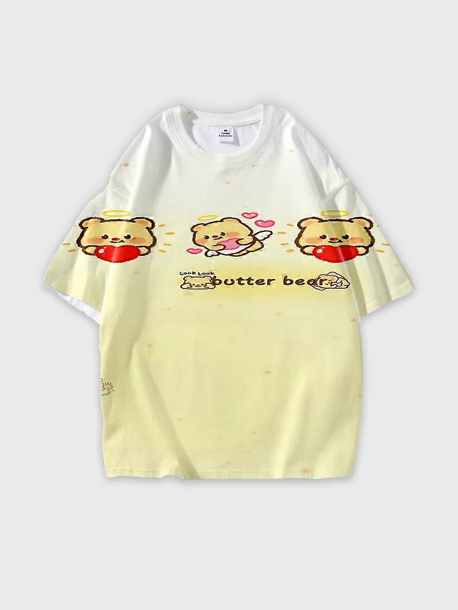 티셔츠 라운드넥 루즈핏 반팔 O175