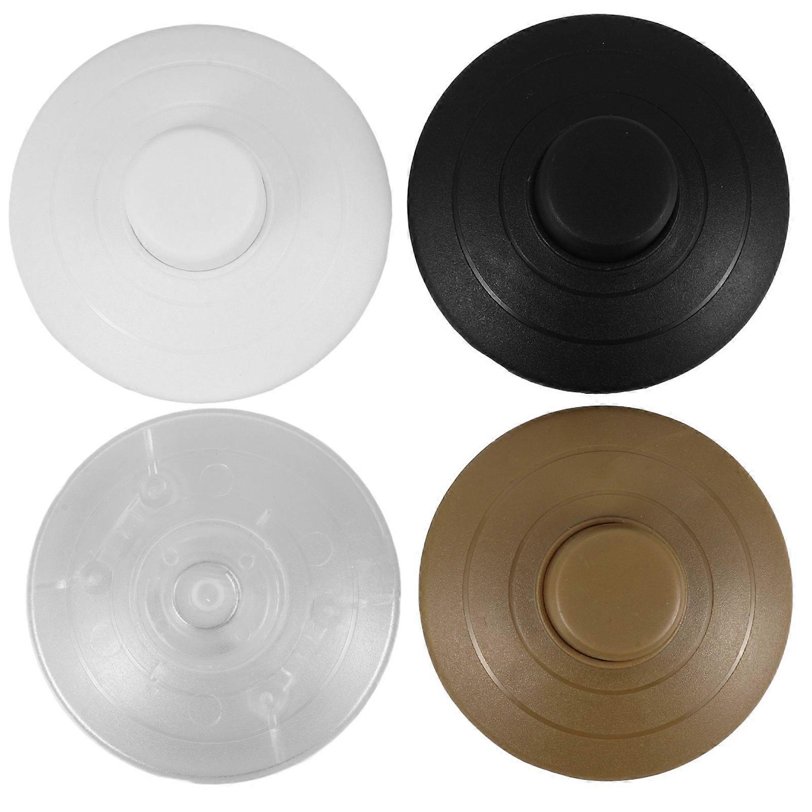 4pcs Foot Pedal Switches Round Floor Lamp Inline Switches Replacement with Step-on Buttons