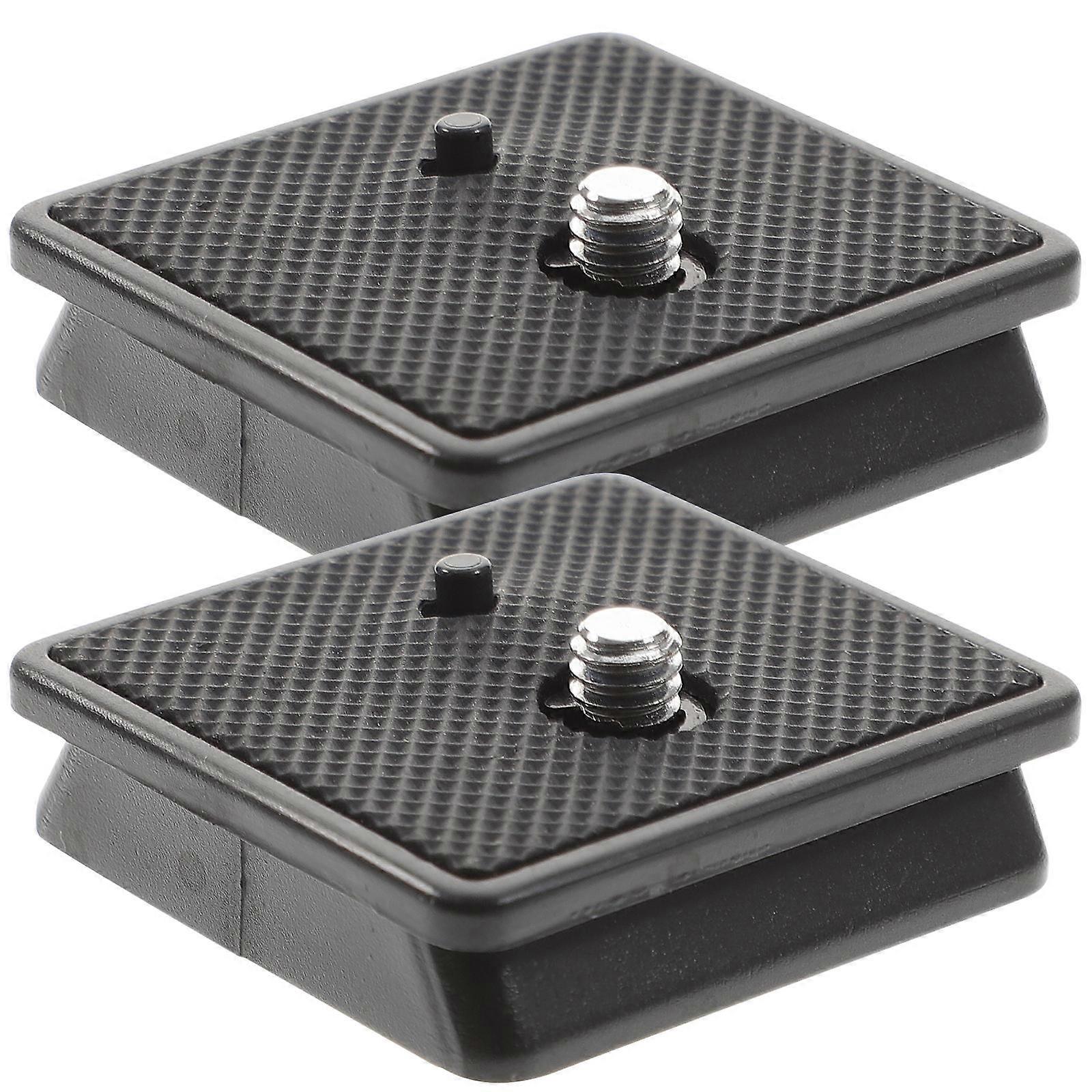 Quick Release Mounting Plate 2Set Ideal For Tripod Gimbal 4.6X4.2X0.6CM Black Camera Mount Durable Material