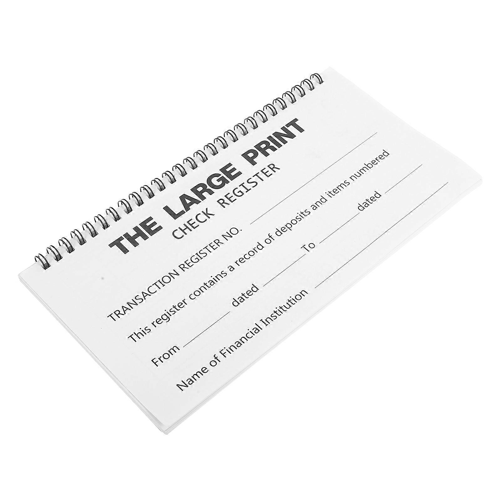 Accounting Supply Financial Tracking Planner Coil Binding Minimalist Design For Business Use 25.00X13.00X1.30CM Expense Management 1Pack