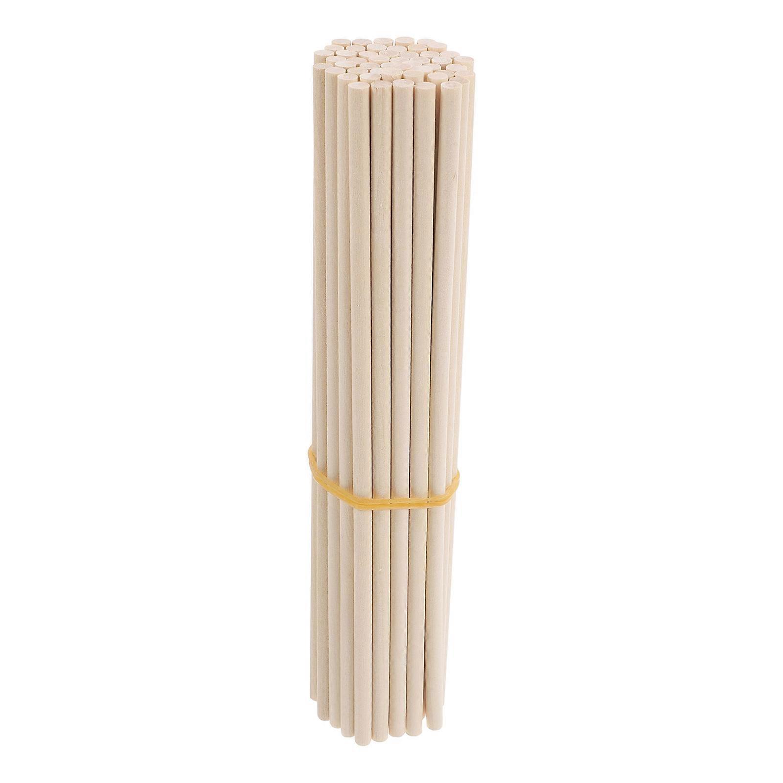 Wooden Craft Sticks for DIY Projects and Model Making Light Yellow Wood Versatile Use 100pcs