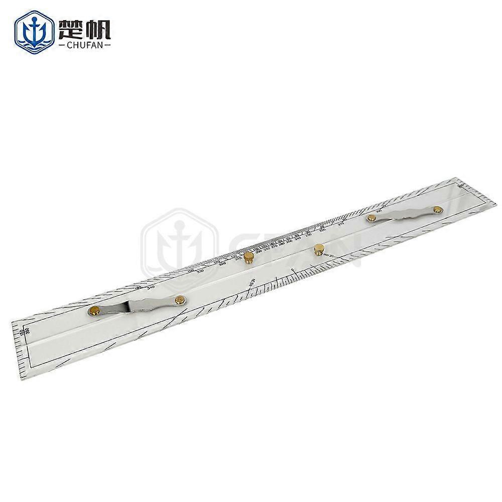 Navigation Ruler: Clear Acrylic Parallel Line Ruler For Navigation Drawing - Marine Chart Measuring Tool For Ship Captain Boat Pilots Ocean Research